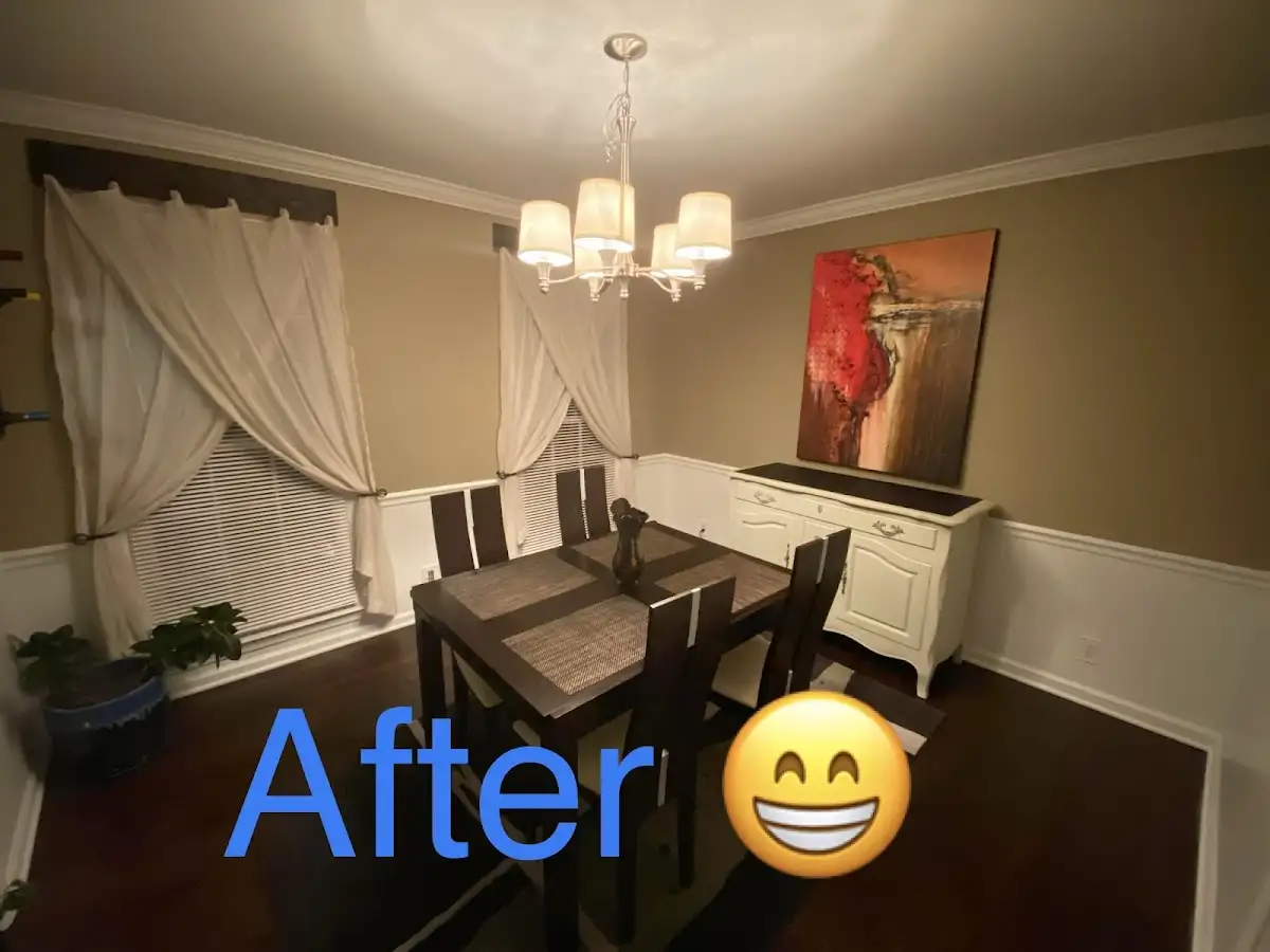 Professional dining room restoration after water damage in Burlington